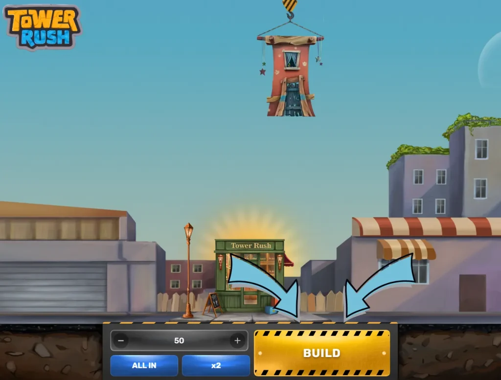 Inicio del juego Tower Rush